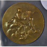 1900 Olympic Games & Exposition Universalle Internationalle Bronze Medallion - Fine Bronze Medallion