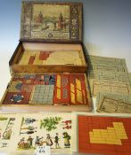 Victorian Building Block Construction Set produced by Richter, Germany contains two layers of