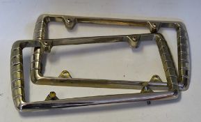 Pair of American Number Plate Holders