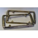 Pair of American Number Plate Holders