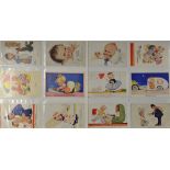Collection of 'Mabel Lucie Attwell' Postcards - early 20th Century, all infants and children scenes,