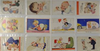 Collection of 'Mabel Lucie Attwell' Postcards - early 20th Century, all infants and children scenes,