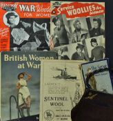 RAF Woman's Purse with attached badge together with a British Women at War Book, a We Serve Book