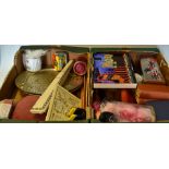 Large Assorted Collectables to include vintage tools, Rapport London Carriage Clock, Jigsaw Puzzles,