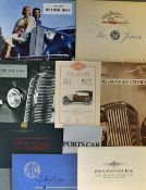 Automotive - c.1930s onwards British Car Manufacturers Brochures/Leaflets to include 1939 Lagonda