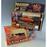 Remote Control Fire Chief boxed comes with a Battery Operated Steam Engine with Smoky Effect, boxed,