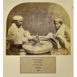 India - Punjab - Lahore Kumhars Potters Hindus Lahore Albumen Photo C1860s an early albumen photo
