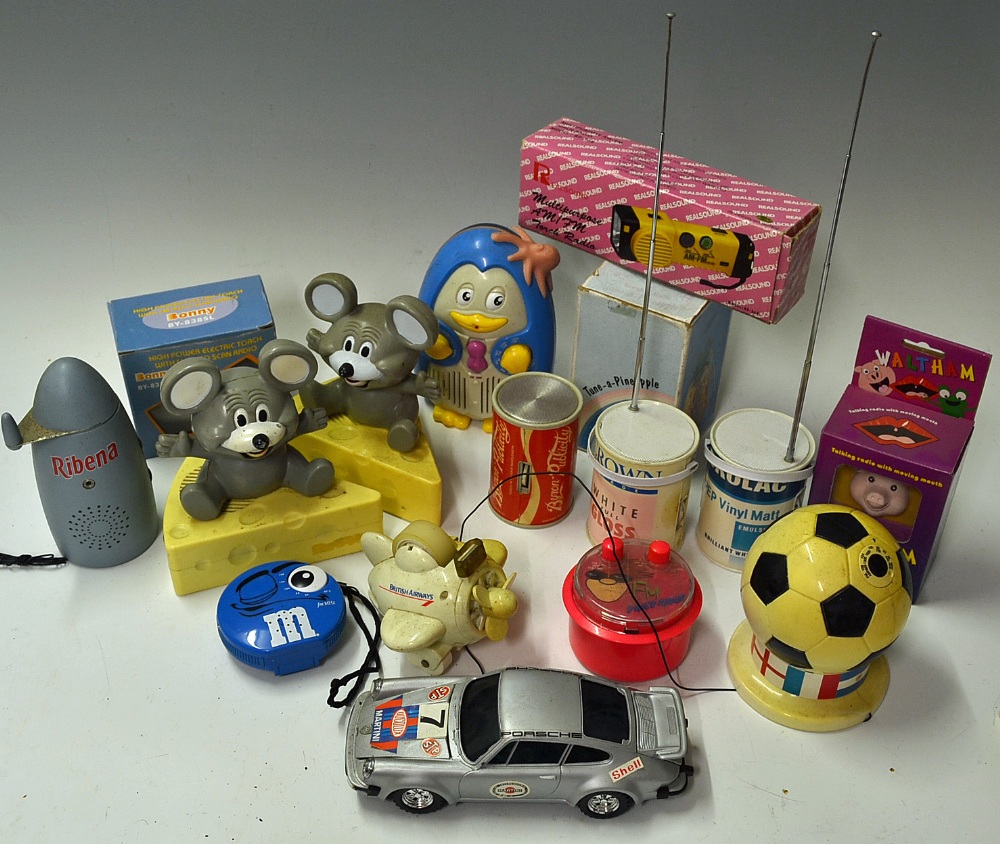 Mixed Vintage Novelty Radio Selection to include Ribena, Crown Paint, Waltham, Torch and more, - Image 2 of 2