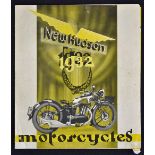1932 New Hudson Motorbikes Sales Catalogue, Icknield Street, Birmingham - An impressive 6 page sales