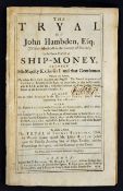 1638 'The Tryal of John Hampden for Non-Payment of Ship Money' 1637/8 - in 1635 King Charles I