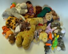 Selection of Soft Toys to include various bears, nice snake, Teenie Beanie etc. (20) Box