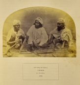 India - Punjab - Lahore Hindoo Carpenters Albumen Photo 1860s an early albumen photo depicting Hindu