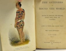 China - The Antipodes and Around The World by Alice M. Frere 1870 Book - First Edition. In 2