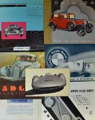 Automotive - Selection of c.1930s onwards Assorted Car Manufacturers Brochures/Leaflets to include