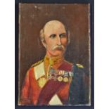 Field Marshall Sir George Stewart White (1835-1912) Oil Painting - by P.L. Stubbs 1900 signed to the