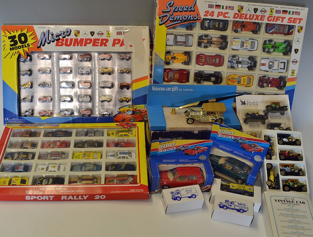 Box of Toy Models to include Micro Bumper Pack, Die Cast Metal Sport Rally Set, Speed Demons Set, - Image 2 of 2