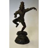 Bronze Dancing Shiva - an early example with Shiva dancing with a ball of butter in the right hand