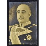 Spanish Dictator Francisco Franco (1892-1975) -Autograph - Signed Photograph Postcard - a Spanish