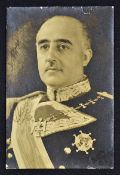 Spanish Dictator Francisco Franco (1892-1975) -Autograph - Signed Photograph Postcard - a Spanish