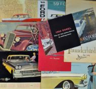 Automotive - Selection of 1950s Ford Car Brochures to include V8 48 model (French), 1956 Ford,