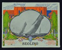 1912 Olympic Games 'Segling' [Sailing] Stockholm large format Publication - 16 pages with 9 full