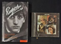 Autograph - Ringo Starr - Signed CD of 'Let it be' The Beatles, plus a signed 'Ringo Starr, a