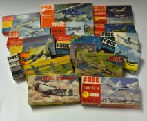 Selection of early Frog model aircraft kits to include model numbers F173, F179, F167, F321, F336,