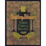 1928 Huntley & Palmers Xmas Cakes & Biscuits Sales Catalogue - A 20 page sales catalogue