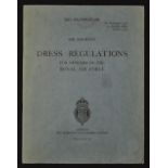 Scarce 1939 Air Ministry 'Dress Regulations' Publication copy for official use, Air publication 1358