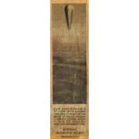 Balloon Explorer II 1935 Fabric Bookmark - Illustration of the Balloon printed on fabric from this