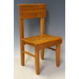 Children's wooden Chair measures 50x23cm approx.