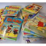 'The Beano Book' and 'Dandy' Selection from the 1980s and 1990s, generally in good condition, some