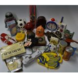 Large Selection of Vintage Novelty Radios some clock radios to include Robinsons, Mouse Music,