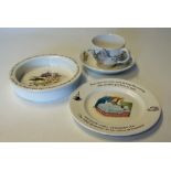 Peter Rabbit Christening Set to consist of baby bowl, plate, cup and saucer, appears in good