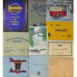 Automotive - 1930-50s Assorted Commercial Vehicle Brochure Selection to include Robey & Co Steam