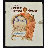 Circa. 1912 The London Opera House Publication - An impressive 32 page publication detailing