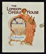 Circa. 1912 The London Opera House Publication - An impressive 32 page publication detailing