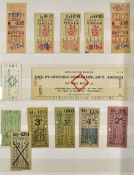 Album Containing Bus and Tram Tickets - includes Bournemouth Corporation, Birmingham and Midland,