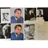 Autographs - Political Figures - a mixed selection of signed documents and photographs, to include