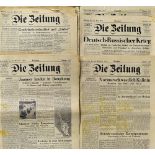 1941/42 German Newspaper 'Die Zeitung' - a German language newspaper published in London,