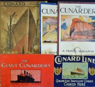 Cunard Line Selection to include Travellers' Cheques Cashed Here Signed, 1931 Cunard Christmas