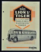 Leyland Passenger Bus Brochure April 1939 - A 4 page brochure detailing their Lion and Tiger