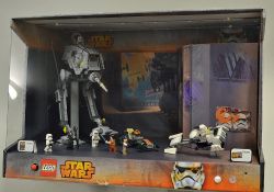 Lego Star Wars shop display containing 2 sets 75090 and 75083 all contained in a display box