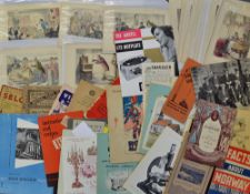 Assorted Box of Ephemera - Original Negatives of the Queen Mary Liner, Theatre Programmes, Early