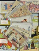 Early 20th Century Assorted Comical Postcards - to include comical children's, signed artist