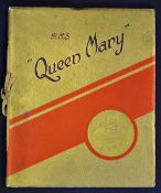 R.M.S. Queen Mary 1936 Publication - A very impressive large 38 page publication featuring 3 fold