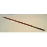 1915 Walking Stick - Presented to Sgt Powell A.O.C. for assisting Police at Enfield highway date