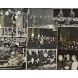 WWII German Press Photographs -includes Ribbentrop with various diplomats such as Count Ciano,