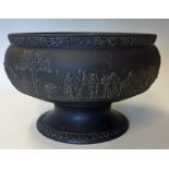 Wedgwood Basalt Bowl c.1935 a footed centre bowl, appears in good condition