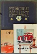 Automotive - Rare 1914 'Automobiles Berliet' Lyon-Paris Car Brochure - appears in Spanish, stamped